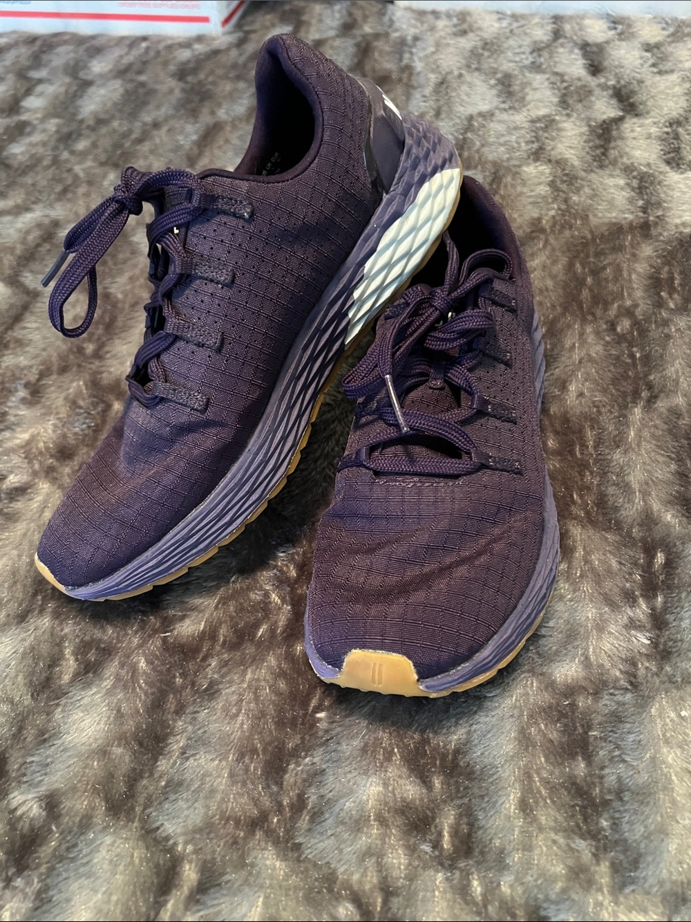 NoBull Women’s Purple Ripstop Sneakers with Gum Sole, size 7.5